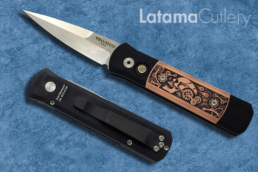 Pro-Tech Godson Steampunk Automatic Knife - 7SP-4 - Limited Edition Run