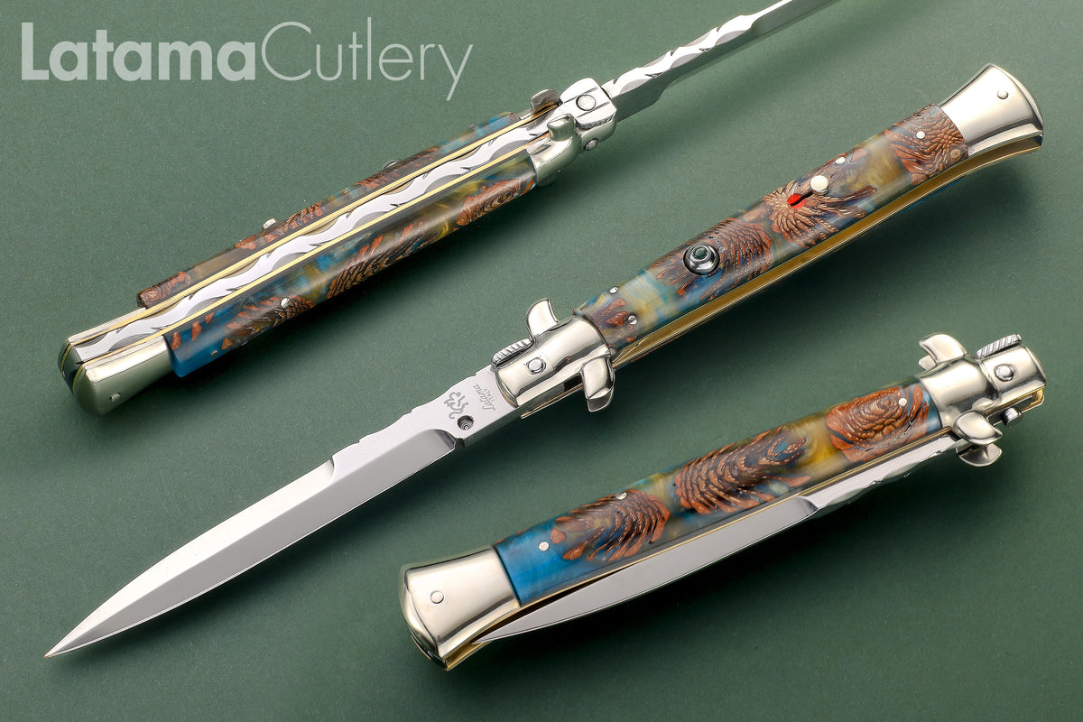 Walt's CLASSIC Custom plus Emerald –Mini Pinecone- 11" Half Grind - W/File C-CL-BGP-HG1170