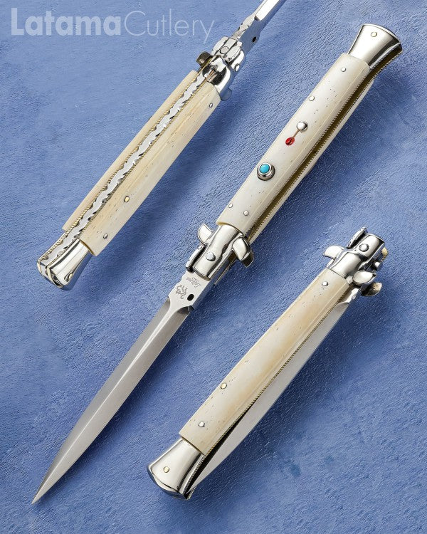 Walt's Custom Picklock White Bone New Dagger C-CL-BO-ND11817 portrait