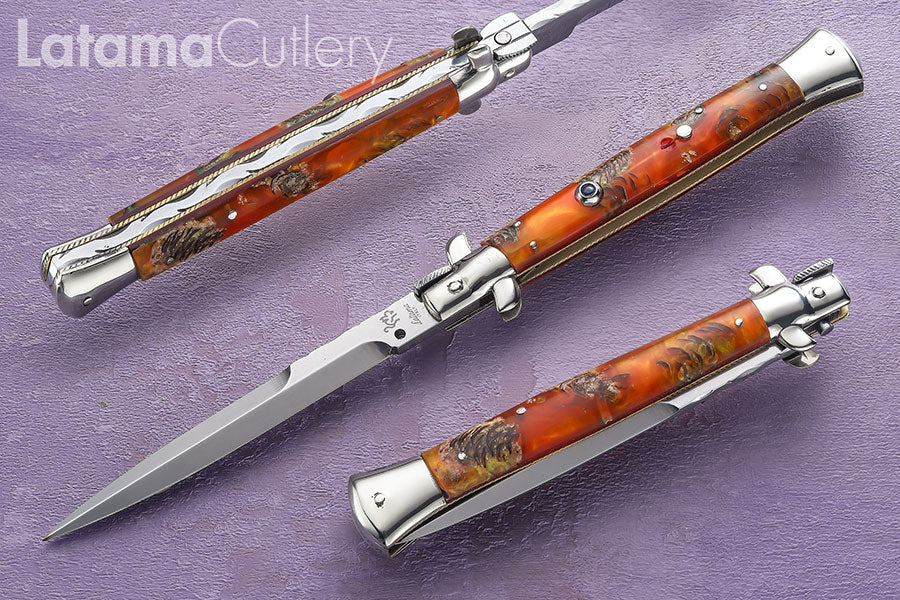 Walt's CLASSIC Custom Plus Sapphire – Mini Pinecone- 11" Half Grind - W/File C-CL-FP-HG11246