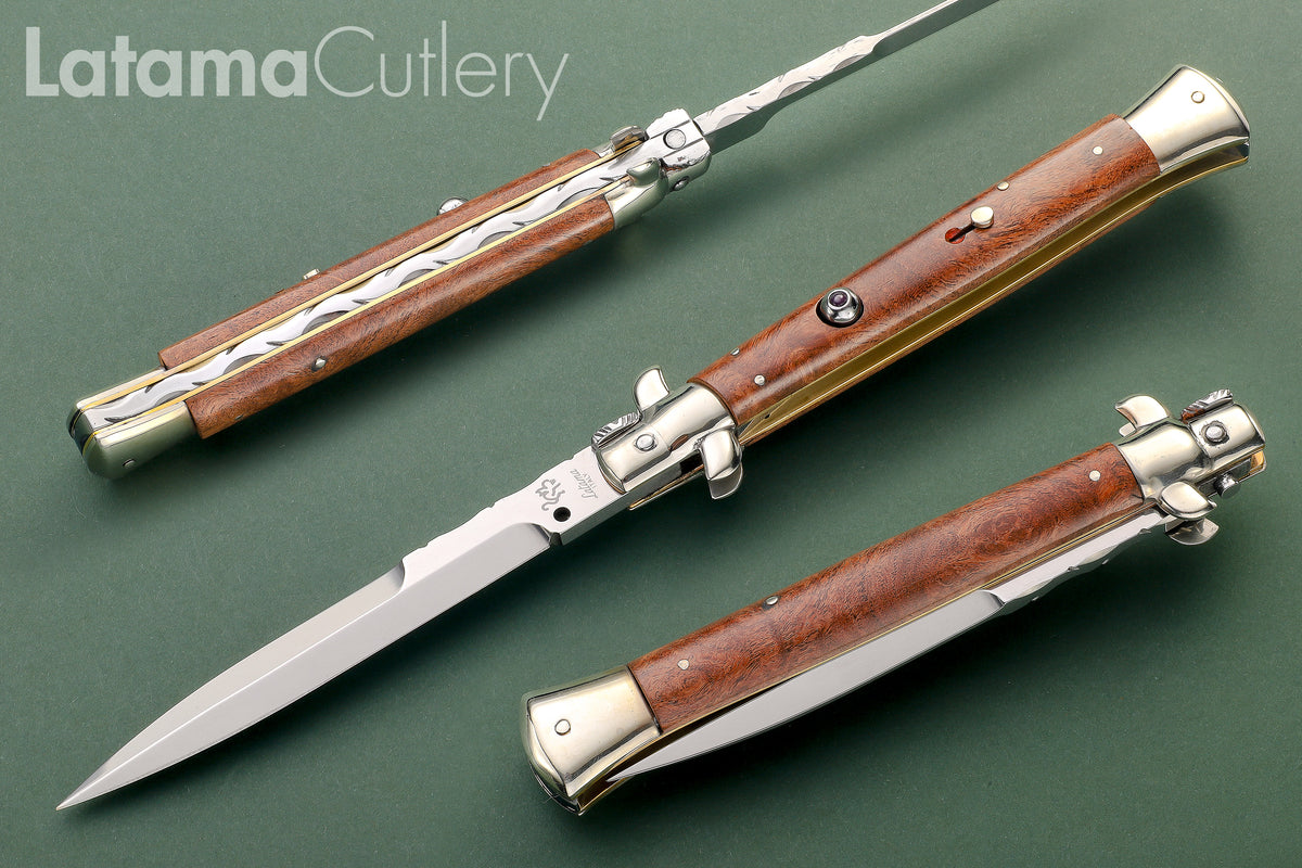 Walt's Custom plus Sapphire – Texas Mesquite Burl - 11" Half-Grind - W/File C-CL-MB-HG1169