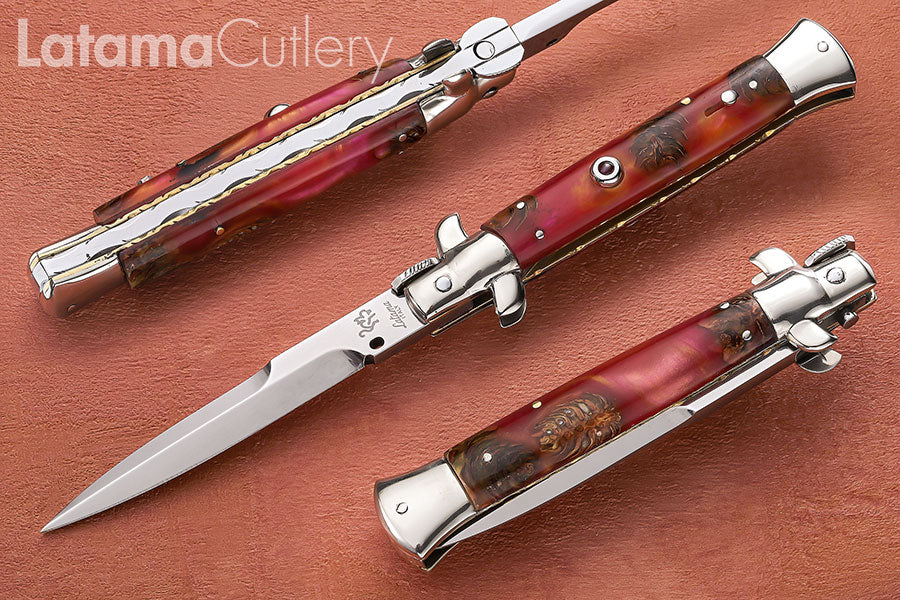 Walt's 23cm Custom CLASSIC “Amber Pinecone” Ruby Insert Release Button C-CL-PC-HG9425