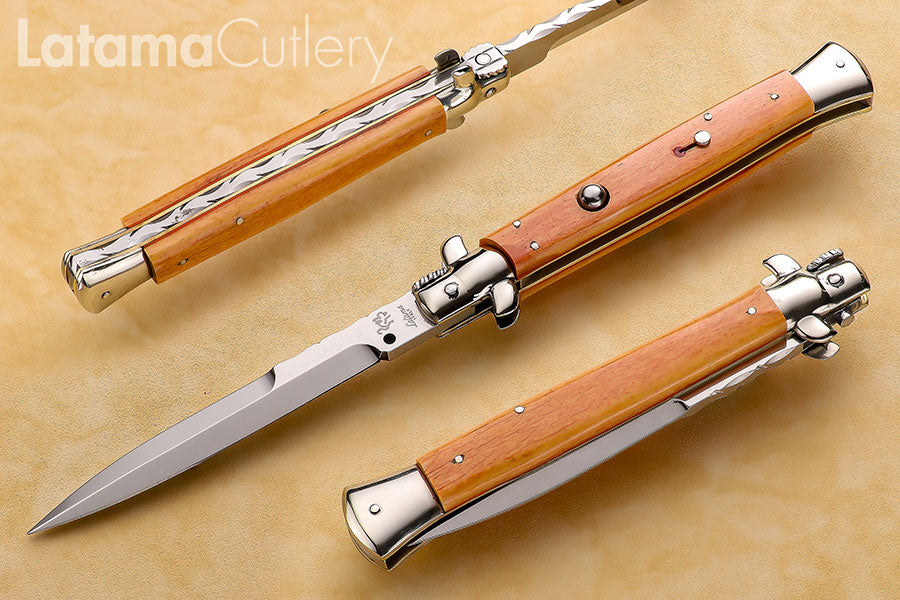 Walt's Custom Amber Bone 11" Half Grind W/File C-AM HG-1102