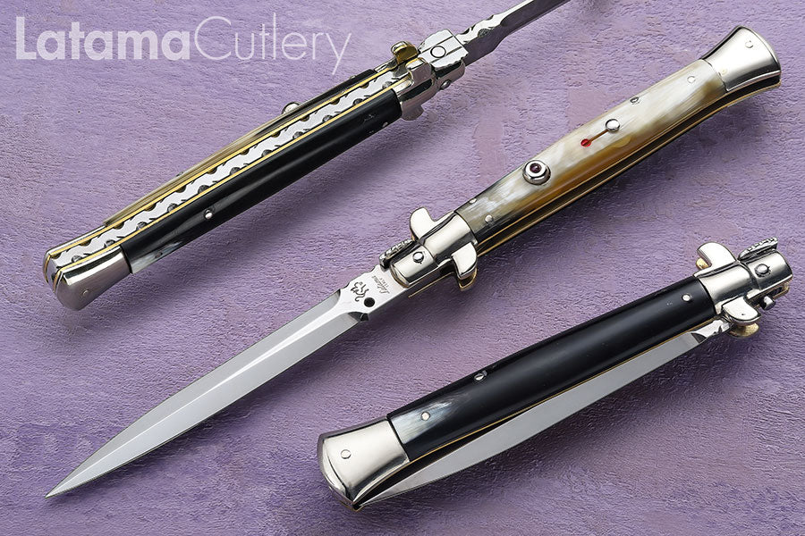 Walt's Custom FLAT GUARD Picklock plus Ruby – Primo B/W 11" New Dagger - W/File C-PK-PR-D11214