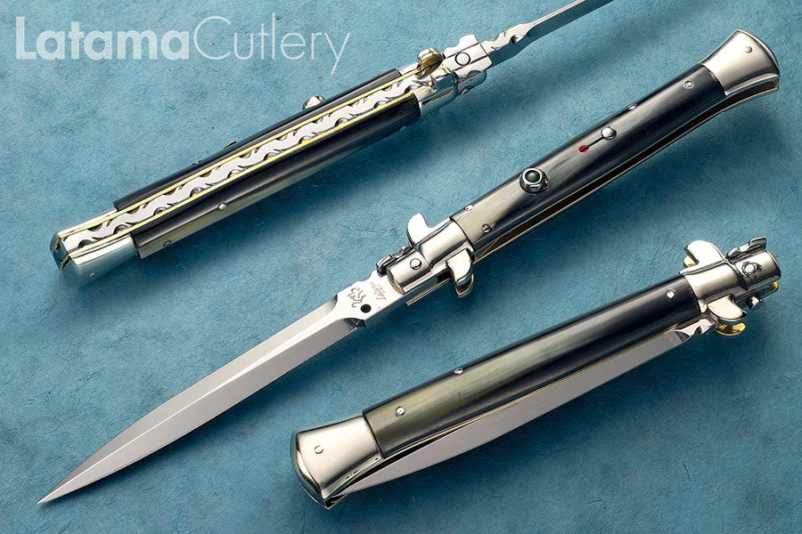Walt's Custom FLAT GUARD Picklock plus Emerald – Primo B/W 11" New Dagger - W/File C-PK-PR-D1161
