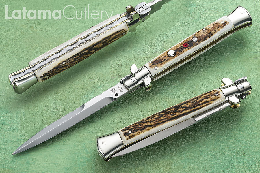 Walt's Custom FLAT GUARD Picklock – Black Forest Stag 11" Half Grind - W/File C-PK-ST-HG11222