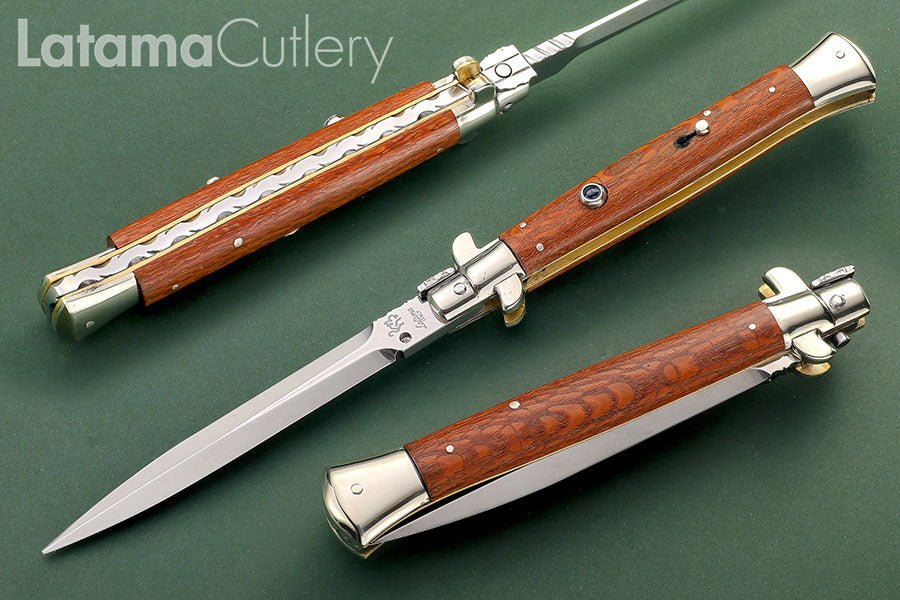 Walt's Custom FLAT GUARD Picklock plus Sapphire – Snakewood 11" New Dagger - W/File C-PK-SW-D1174