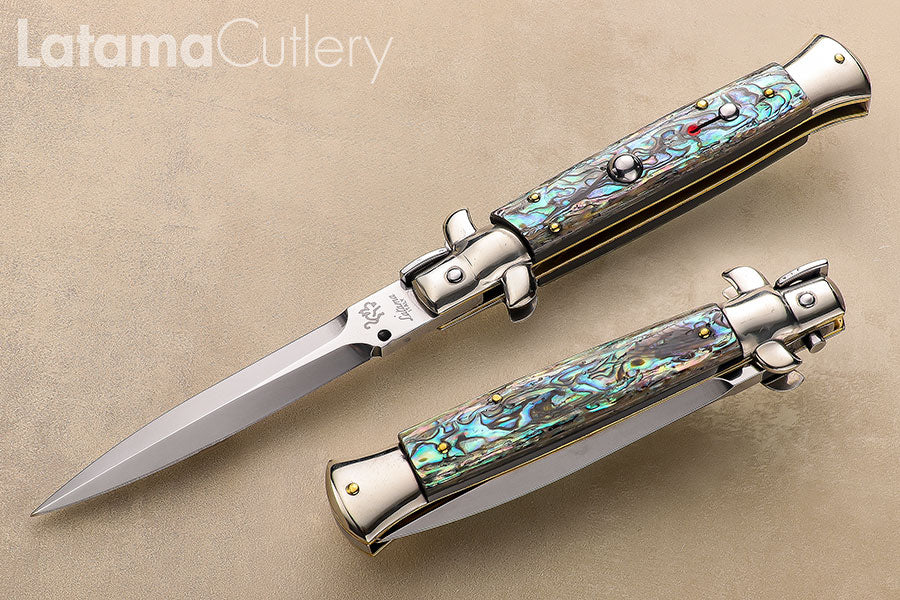 Walt's Classic 9" Abalone NEW Dagger Grind AB D-917