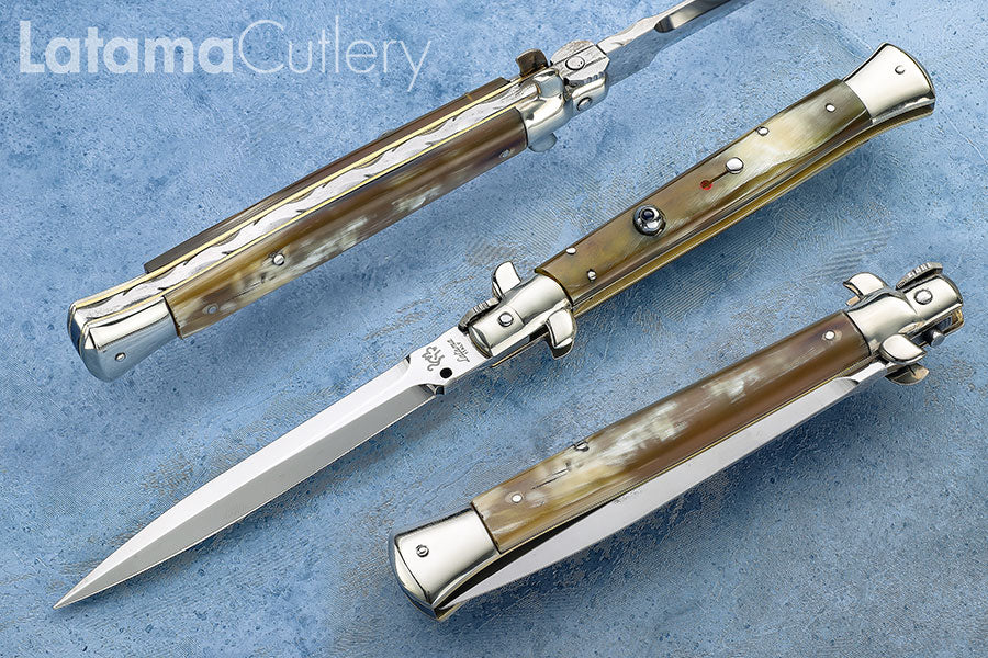 Walt's Custom Plus Sapphire - Blond Honey Horn 11" New Dagger - W/File C-BL-D1120