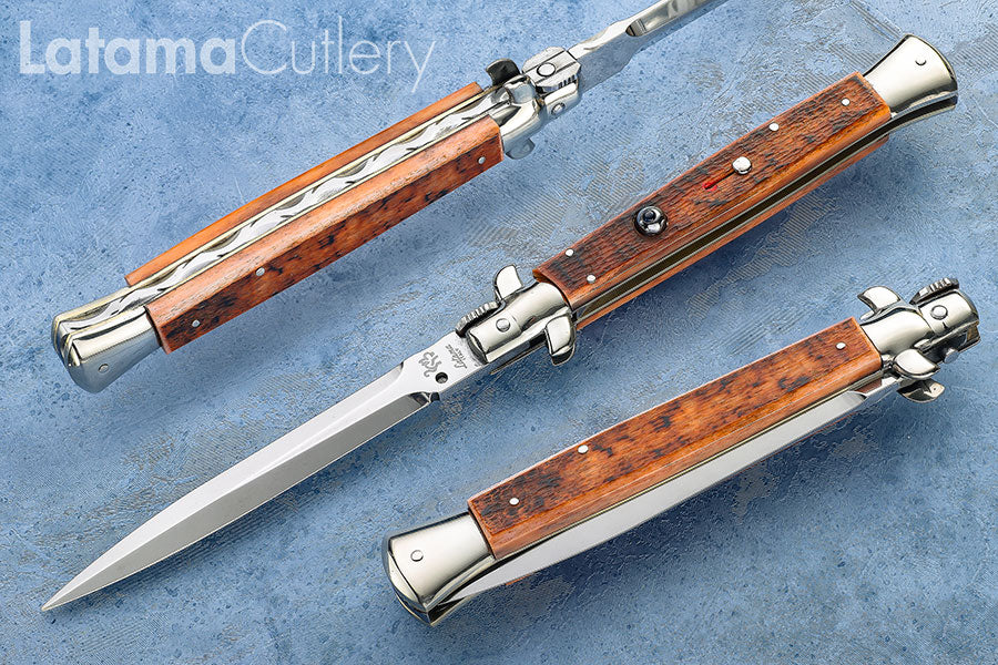 Walt's Custom Plus Ruby - Jigged Bone 11" New Dagger - W/File C-JB-D1122