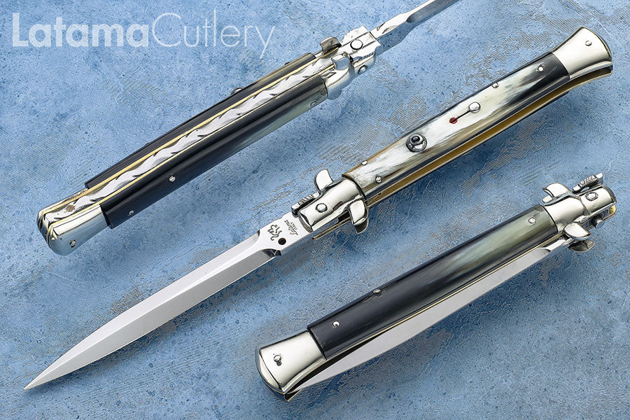 Walt's Custom Plus Sapphire – Primo B/W 11" New Dagger - W/File C-PR-D1117