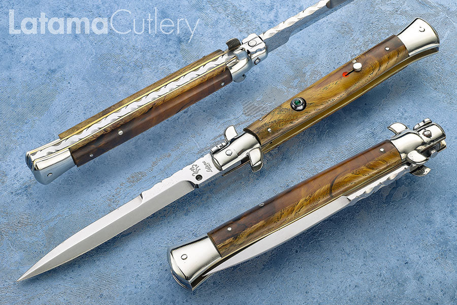 Walt's Custom Plus Emerald – Maple Burl 11" Half Grind - W/File C-WD-HG1124