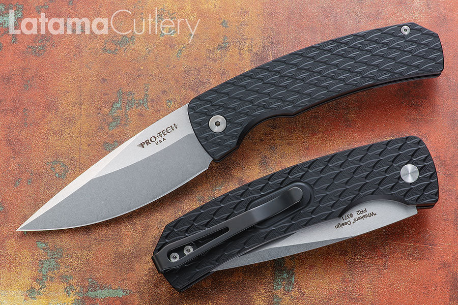 Pro-Tech Magic 2 "Whiskers" Feather Texture (Stonewash Blade)