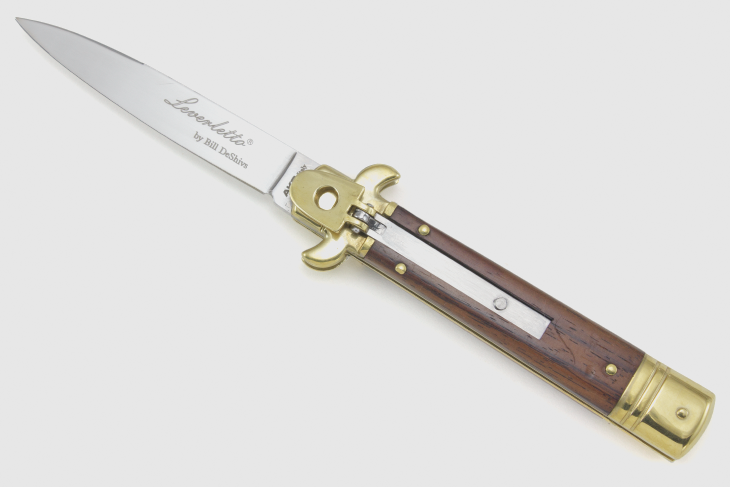 Bill DeShivs Leverletto Cocobolo Flat Grind 7-3/4 inches