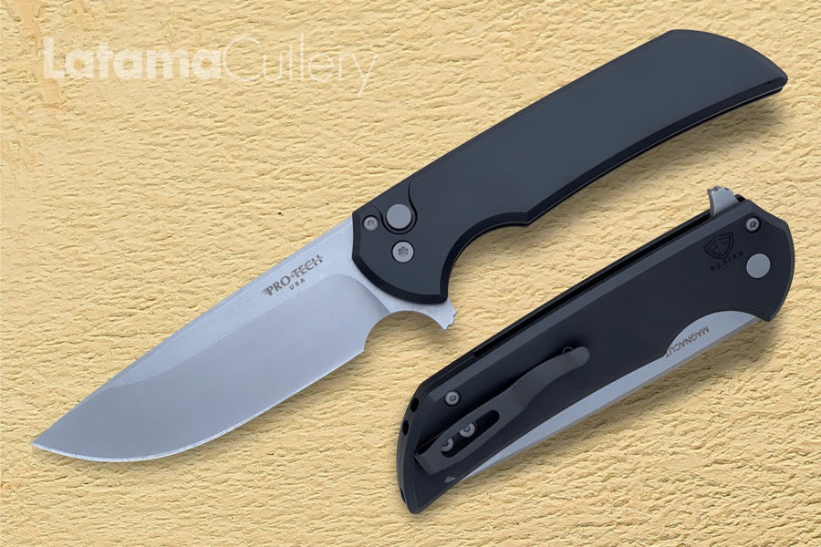 Pro-Tech Mordax Stonewash Magnacut Full-Size Flipper Blade #MX101