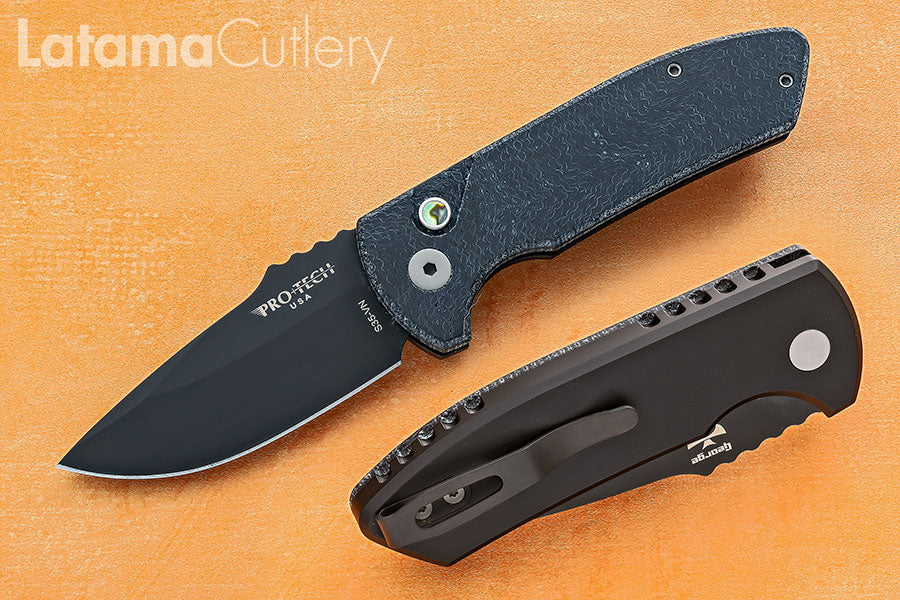 Pro-Tech Custom Micarta-SBR-Black