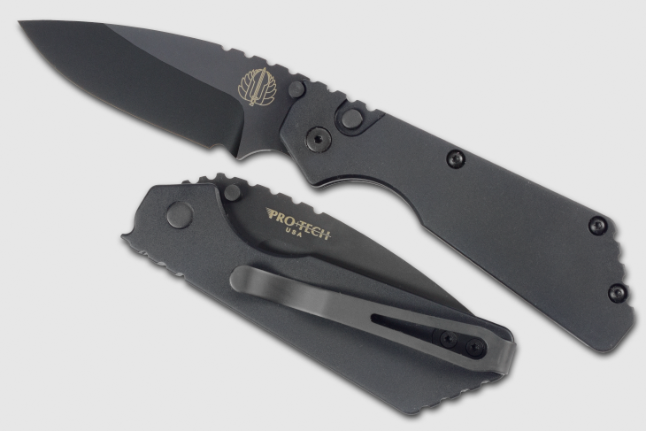 Strider + Protech PT Automatic Knife Black 