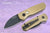 Pro-Tech Runt 5 Stonewash Bronze Aluminum Handle Wharncliffe 2" Blade #R5112