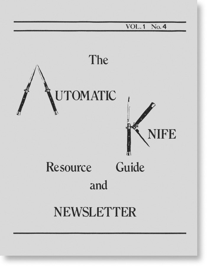 The Newsletter Vol. 1 No. 4 (Second Printing)
