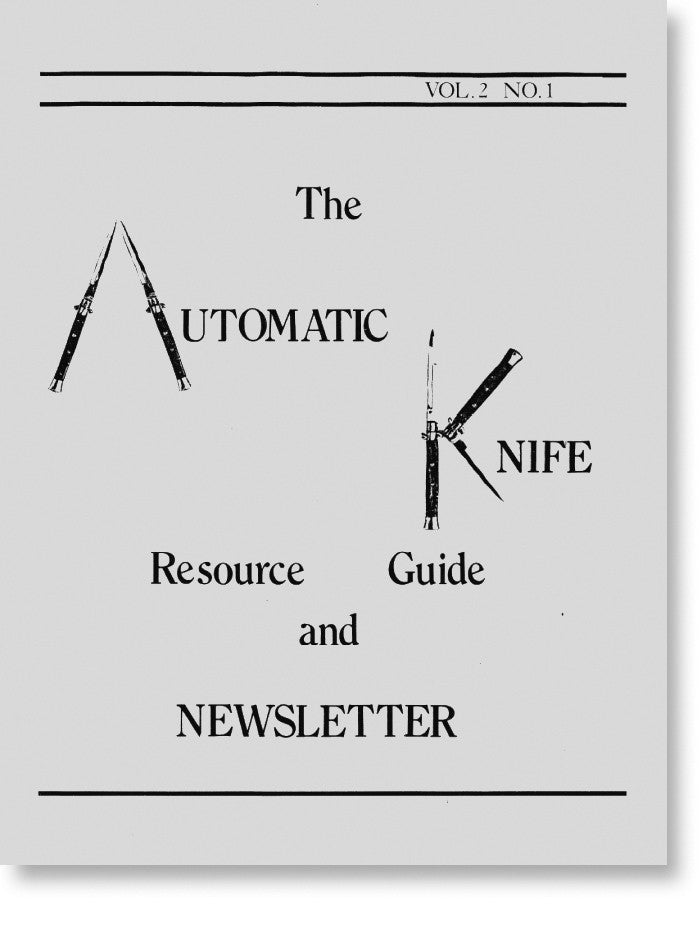 The Newsletter Vol. 2 No. 1 (Second Printing)