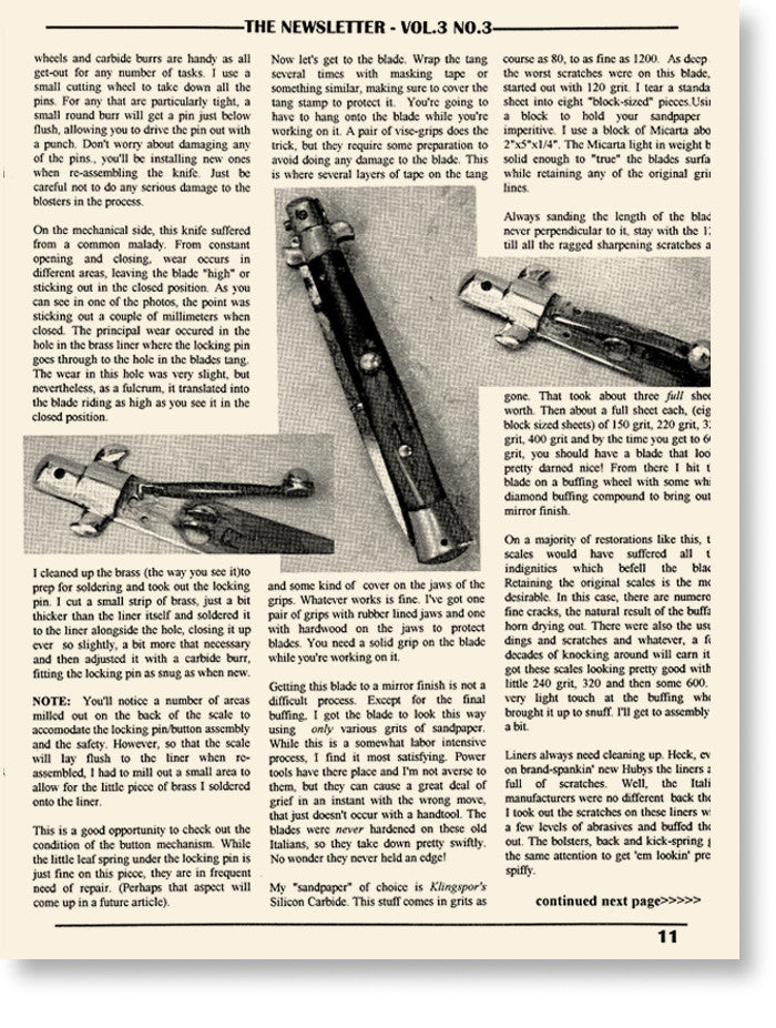Vol.  3 No. 3  (Second Printing) page sample 1