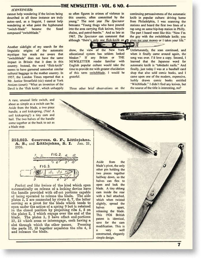 Vol.  6 No. 4  (Second Printing) sample page 1