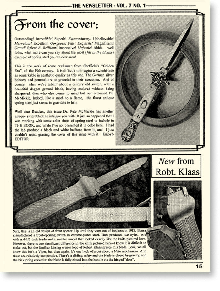 The Newsletter Vol. 7 No. 1