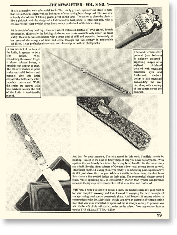 Vol.  8 No. 1  (Original Printing) sample page 3