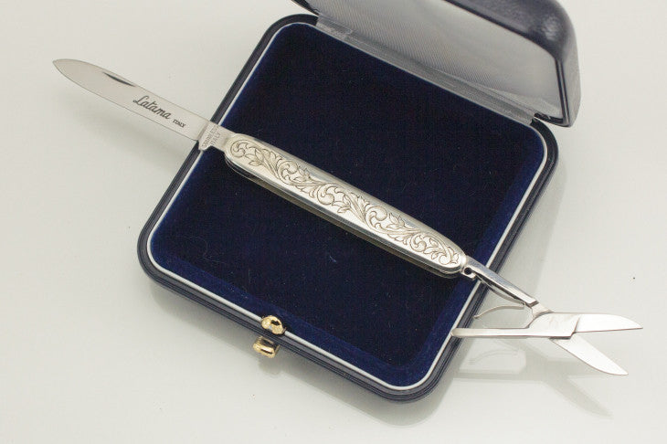 LC-32A Latama Silver Engraved Gentlemen’s Knife
